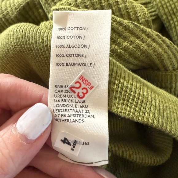 NWT Free People fall green thermal - Picture 7 of 8
